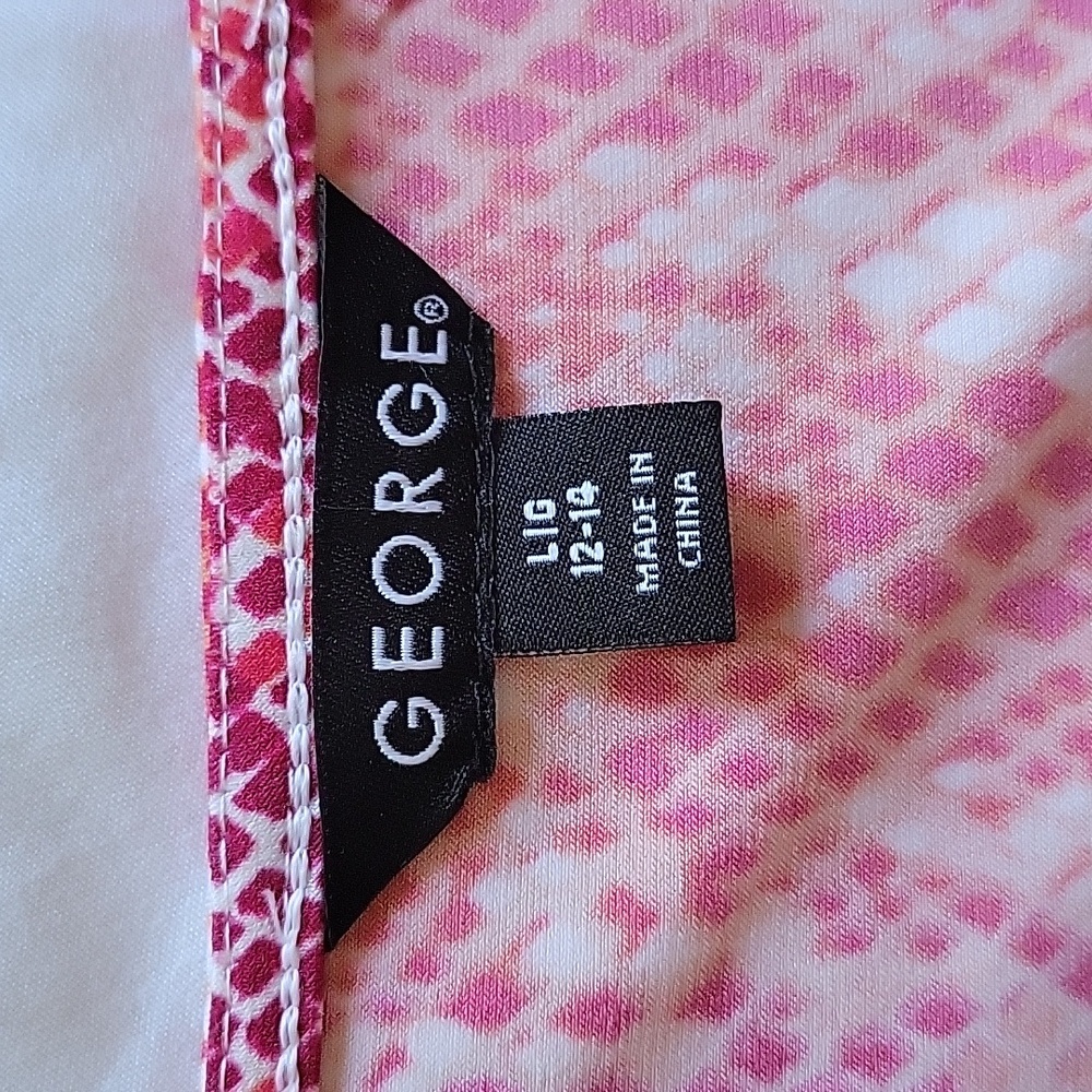 George Pink Ruched Wrap Mini Dress - Picture 3 of 4